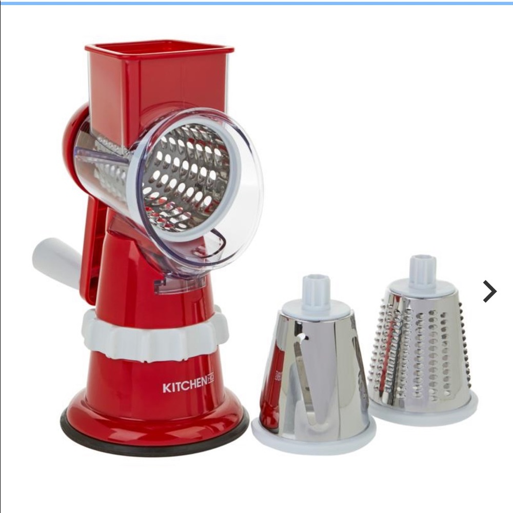 Speed grater & slicer accessories. Never used. Just opened for photos. Blue!